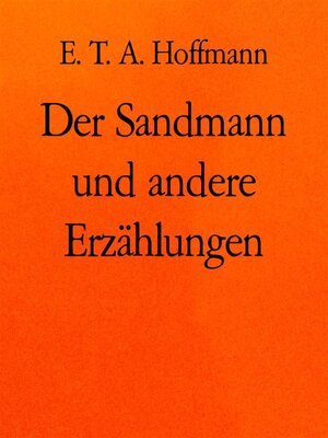 cover image of Der Sandmann und andere Erzählungen